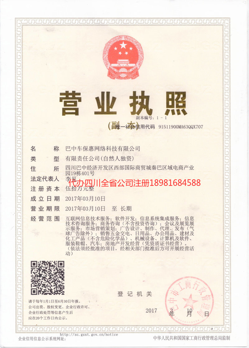 沙河沙河车保惠网络科技有限公司